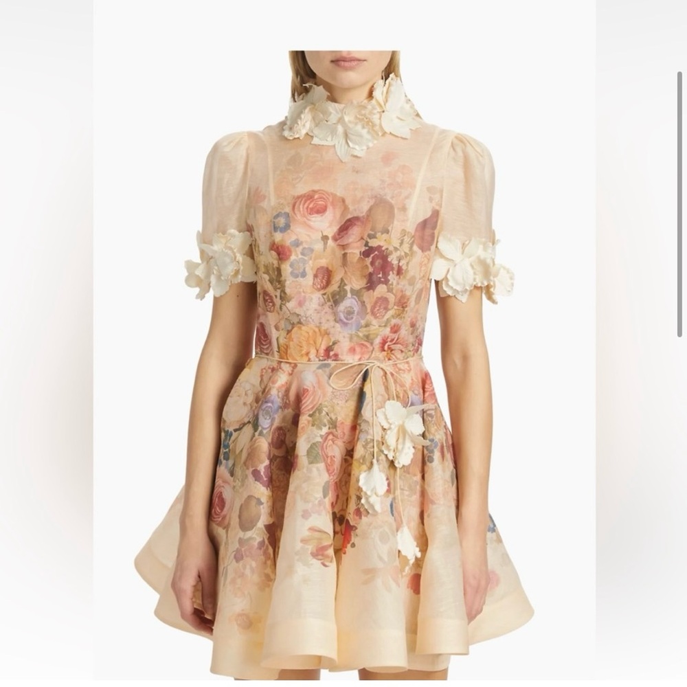 Zimmermann Luminosity Liftoff Flower Mini Dress